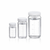 dwk life sciences (wheaton) clear valumetric bottles with black phenolic caps lined with pe poly-seal 30 ml
