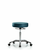 vinyl stool without back chrome - medium bench height with casters in taupe supernova vinyl (c062b-006563)