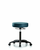vinyl stool without back - medium bench height with casters in taupe supernova vinyl (c062b-006599)