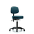 vinyl stool with back - medium bench height with casters in taupe supernova vinyl (c062b-006695)