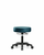 vinyl mini-stool - desk height with casters in carbon supernova vinyl (c062b-007645)