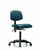vinyl chair - medium bench height with casters in storm supernova vinyl (c062b-008568)