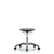 class 10 huron polyurethane clean room stool - desk height with casters in black polyurethane (c062b-030987)