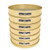 sieve,12", brass-stainless, half height,3/8"