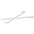 extra long tongs, stainless steel, 1/4" (6mm) wire size, 26" (660mm) length