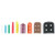 tip-it tm instrument protector, assorted, vented, equal number of sizes plus 5 (50 per bag)
