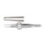 foerster iris tissue forceps, octagonal grip, full curved, 0