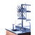 pegboard drying rack, 3/4" thick clear acrylic, 48"w x 30"h w/ 68 pegs