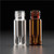 big mouth screw thread vial, 12x32 mm, 300ul clear interlocked ,vial with insert, 10-425mm thread