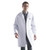 lab coat, unisex, white, knee length, xxs