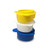 cell strainer, 100 m, sterile, yellow, individually wrapped, with 5 reducing adapters for use with 15ml tubes
