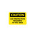 caution, ear protection required in this area, 7x10, rigid plastic