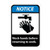 notice, wash hands before returning to work with graphic, 10x7, rigid plastic