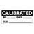 calibrated date & initials label, black/white, 1 x 2.25, pr