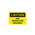 caution, ear protection required, 10x14, rigid plastic