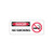 danger, no smoking with graphic, 7x17, rigid plastic