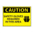 safety gloves required area caution sign, 10 , aluminu