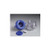 pill cutter, blue, stainless steel blade