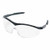 storm safety glasses, black frame, clear lens