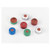 11 mm crimp top aluminum silver cap with ptfe/red rubber septa (100/pack)