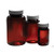 8.5oz (250ml) amber pet packer with 45-400 neck finish bottle only