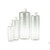 16oz (480ml) clear pvc cylinder with 28-410 white pp sturdeeseal  pe foam lined cap attached