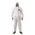 1500 coverall w/ 3-piece hood, 2-way front zipper with storm-flap, white, 4xl