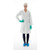 lab coat, anti-static, collar, 3 pockets, non-sterile, m