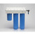 hydra high-capacity "slimline" di system, includes: (1) 2.5" x 10" carbon cartridge; (2) 2.5" x 20" high capacity mixed bed cartridges, and resistivity light