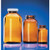 2500ml wide mouth packer type iii glass bottle, amber, with