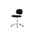 basic esd/clean room vinyl desk height chair with chrome base, esd casters, blue