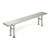 gowning bench, eagle, stainless steel solid top, flanged feet, 9 x 48 x 17, 1 each, formerly 138-crb0948 (c08-0384-695)