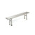 gowning bench, solid 14 gauge, type 304 stainless steel, 12w (c08-0384-697)