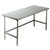 cleanroom table, solid top, brushed stainless steel finish, 36" x 72", c-frame