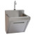 surgical scrub sink, wall mounted, includes deck mounted faucet