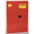 paint/ink safety cabinet, 60 gallon, manual close, yellow