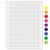 cryo laser labels 0.35" circles, permanent, lavender