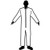 coveralls, white, heavy pp, collar, xl