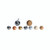 drilled aluminum ball, 19mm diameter