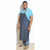 42 long, 27 wide, lab aprons, chemical resistant