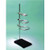 stamped steel support stands with rod and ring sets, 4 x 6