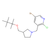 5-bromo-3-((3-((tert-butyldimethylsilyloxy)methyl)pyrrolidin-1-yl)methyl)-2-chloropyridine (c09-0764-515)