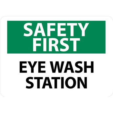 Safety First Eye Wash Station 10X14 Rigid Plastic