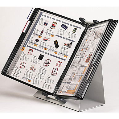 10 Pocket Antimicrobial Desk Display Unit