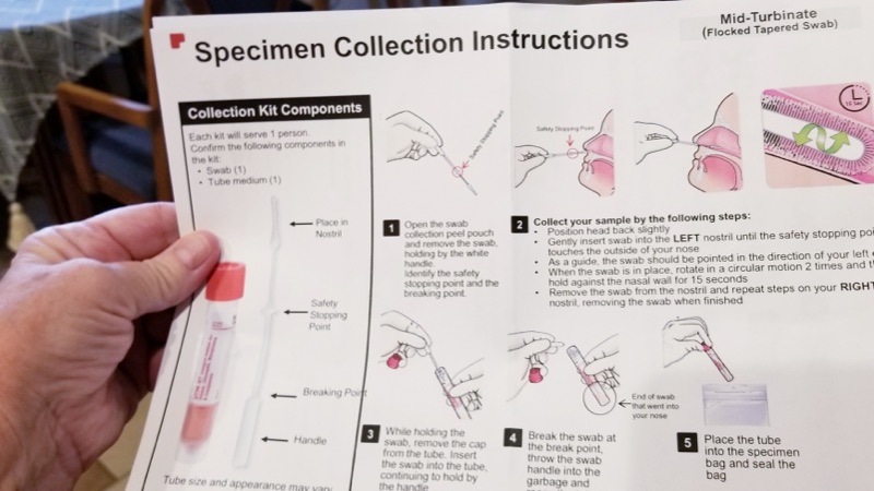 Branded specimen collection instructions and OEM kit insert