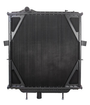 HD+ Peterbilt Radiator- Copper / Brass Bolt Together (4 Row-Dimpled Tube Core) 36.25” x 34.6” x 2.44” *Ships Freight* (26019)