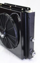 Mobile Hydraulic  Oil Cooler 16" Fan & Shroud Model DC-35 (24 Volt W/OC-64) with or Without Bypass Valve
