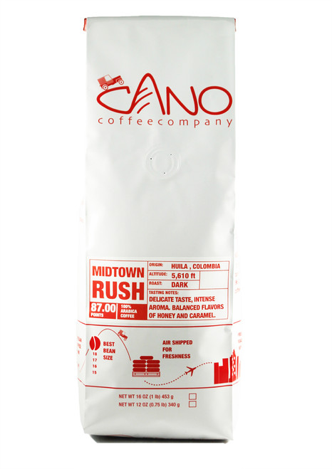 Mid Town Rush Quality Cano coffee. 