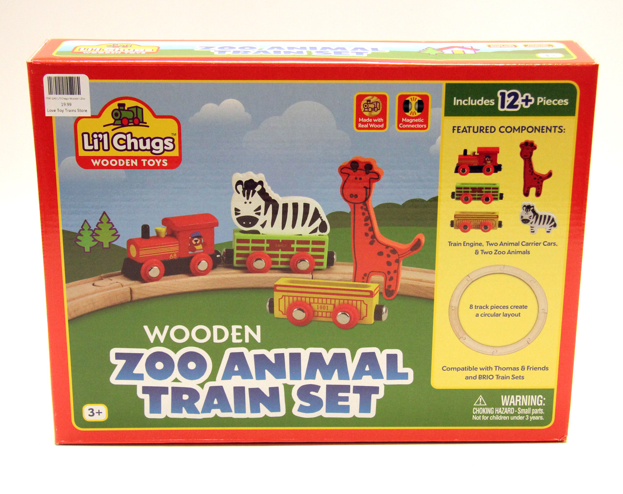 zoo animal train set