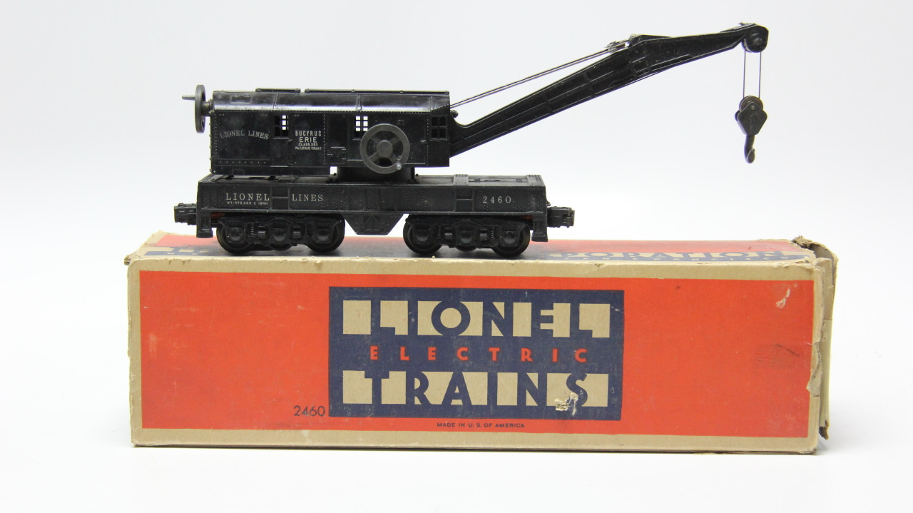 Lionel Postwar 2460 Bucyrus Erie 12 Wheel Crane Car With Box - 
